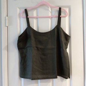 NWT Dana Buchman Olive Green Tank Top